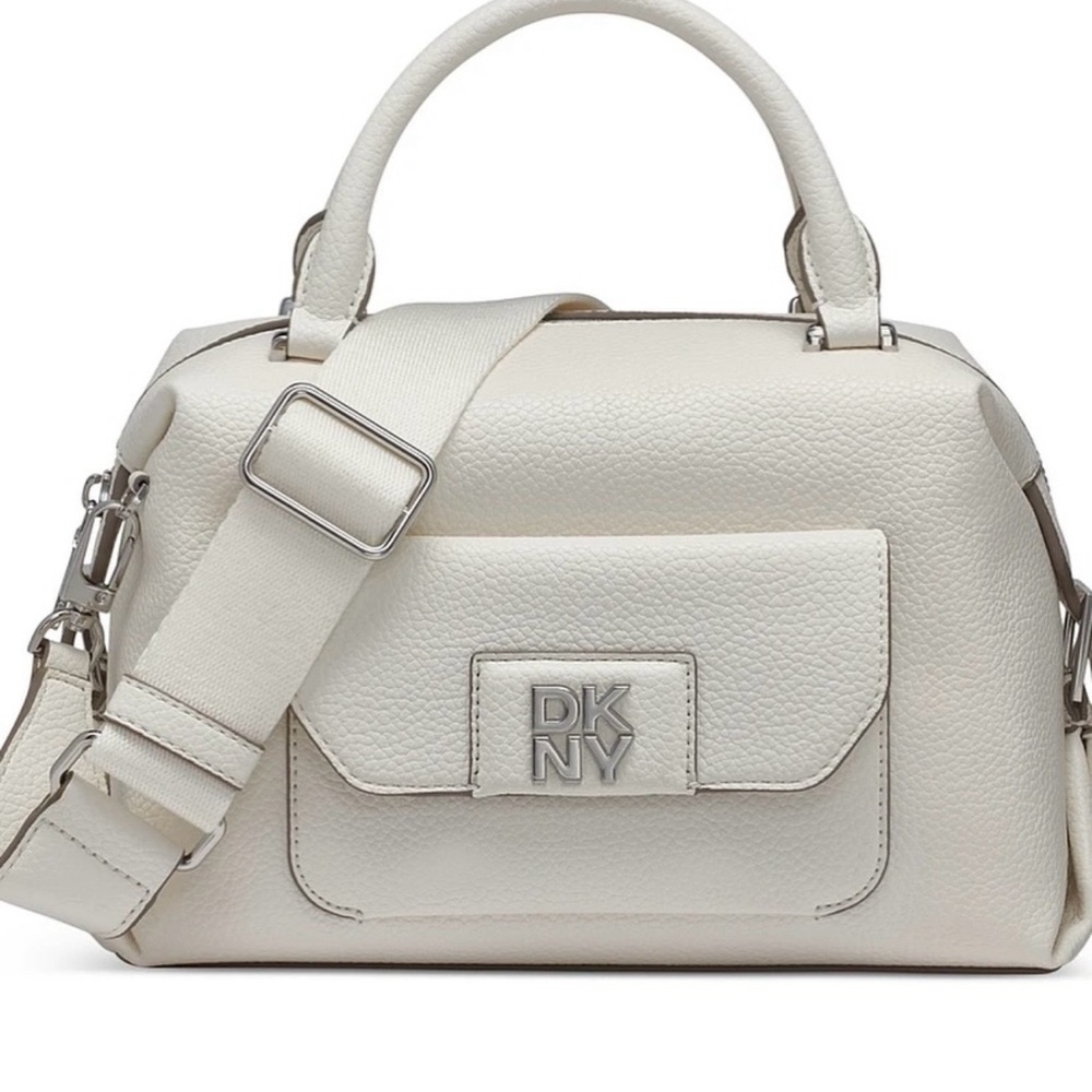DKNY White Robin Satchel Handbag - NEW